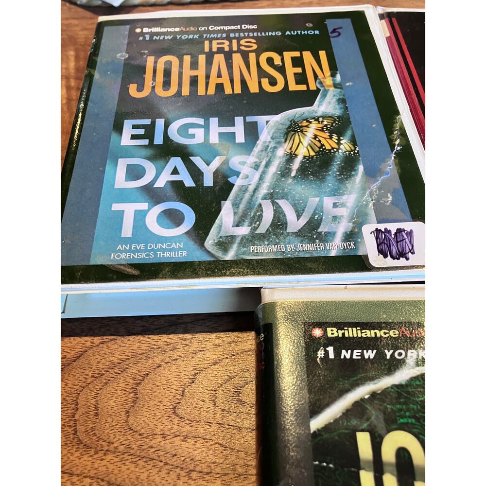 Iris Johansen Audiobooks on CD Lot Eight Days to Live, Killer Dreams, Deadlock - Picture 2 of 9